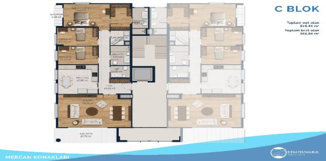 شقة للبيع فى بيليك دوزو - إسطنبول